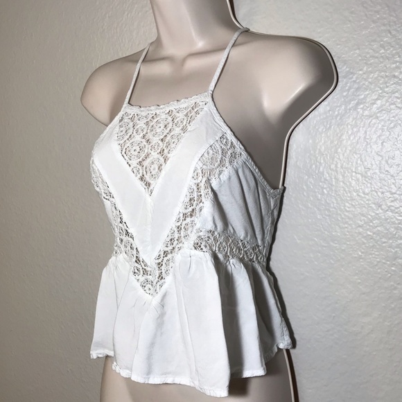 L.A. Hearts lace peplum halter top - Picture 3 of 6